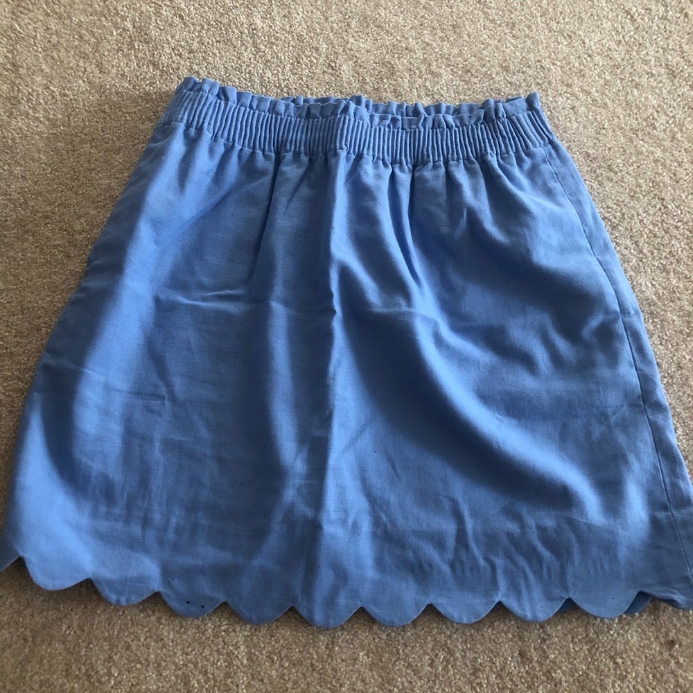 Jcrew scallop skirt